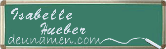 Isabelle Hueber Visitenkarte
